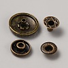4Pcs Alloy Snap Button BUTT-WH0036-01J-AB-2