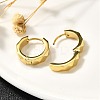 304 Stainless Steel Hoop Earrings for Women EJEW-C096-45G-5