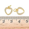 Brass Micro Pave Cubic Zirconia Pendants KK-I379-15G-08-3