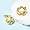 Teardrop 201 Stainless Steel Stud Earrings EJEW-Z151-03G-2