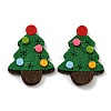 Christmas Trees Non-woven Fabrics Cabochons FIND-K015-01B-1