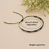 Bohemian Glass Seed Beads Braided Bead Bracelets TT0966-1