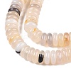 Natural White Agate Beads Strands G-T138-60-3