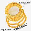 304 Stainless Steel with Natural Shell Cuff Open Rings for Women FC7399-3-2