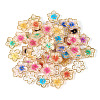 200Pcs 10 Colors Plating Acrylic Cabochons OACR-TA0001-17-3