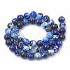 Dyed Natural Crackle Agate Beads Strands X-G-T100-03A-2