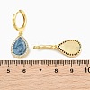 Brass Micro Pave Cubic Zirconia Hoop Dangle Earrings KK-CBA8324-11G-7