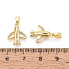 Brass Micro Pave Cubic Zirconia Pendants KK-T073-52G-3