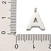 Letter A~Z 304 Stainless Steel Charms STAS-G345-01P-4