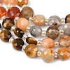 Natural Crazy Agate & Tiger Eye & Red Aventurine & Dyed White Jade & Red Agate Beads Strands G-Z135-B06-5