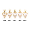 Brass Micro Pave Cubic Zirconia Cup Pearl Peg Bails Pin Pendants KK-T079-54G-3