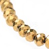 Adjustable Electroplate Glass Braided Bead Bracelets BJEW-JB04588-3