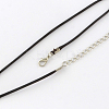 Waxed Cotton Cord Necklace Making MAK-S032-1.5mm-113-2
