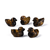 Natural Tiger Eye Duck Display Decorations G-N345-12A-1