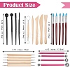 3 Sets 3 Style Sculpture Clay Tool Sets TOOL-SZ0001-30-2