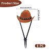 Felt Pet Cowboy Hat AJEW-WH20070-131C-2