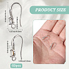60Pcs Brass Wire Earring Findings FIND-SP0003-67A-LG-2
