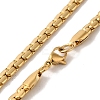 Ion Plating(IP) 304 Stainless Steel Snake Chain Necklaces NJEW-Q337-03D-G-2