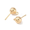 Brass Stud Earring Findings KK-R164-04B-G-2