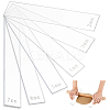 12Pcs 6 Style Transparent Acrylic Clay Press Board TOOL-BC0002-62-1