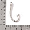 Non-Tarnish 304 Stainless Steel Hook Clasps LS-STAS-C109-14A-P-3