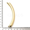 Brass Curved Tube Beads KK-S508-45G-3