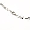 Non-Tarnish 304 Stainless Steel Cable Chain Necklace Making X-STAS-A028-N091P-3
