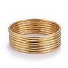 7Pcs 201 Stainless Steel Plain Bangle Sets for Women BJEW-L664-022A-G02-9