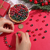 200Pcs 2 Colors Christmas Theme Transparent Acrylic Beads MACR-SP0001-16-3
