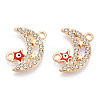 Moon Alloy Enamel Connector Charms LS-ENAM-T013-13KC-02-2