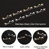 20Pcs 2 Color 201 Stainless Steel Links Connectors STAS-UN0031-19-4