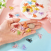 30Pcs Spray Paint Alloy Pendants FIND-TA0006-82-6