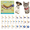26Pcs 26 Styles Alloy Enamel Pendant Decorations HJEW-DR00005-1