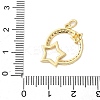 Brass Micro Pave Cubic Zirconia Pendants KK-D357-06B-G-3