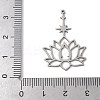 201 Stainless Steel Filigree Pendants STAS-K298-04P-3