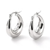 Non-Tarnish 304 Stainless Steel Chunky Hoop Earrings for Women LS-EJEW-F280-06B-P-2