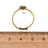 Daisy 304 Stainless Steel Enamel Open Cuff Rings for Women RJEW-M061-01G-06-3