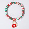 Christmas 304 Stainless Steel Enamel Charm Bracelets AH2991-14-1