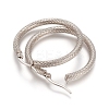 Tarnish Resistant 201 Stainless Steel Geometric Hoop Earrings STAS-D171-12A-P-2
