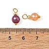 Natural Banded Agate(Dyed & Heated) Pendants PALLOY-JF05876-3