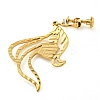 Ion Plating(IP) 304 Stainless Steel Earrings for Women EJEW-E304-08G-2