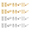 36Pcs 6 Style 201 & 304 Stainless Steel Cord End STAS-UN0052-71-1