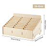24-Grid Wooden Cell Phone Storage Box CON-WH0094-05B-2