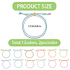 24Pcs 12 Colors Bohemian Braided Polyester Cord Bracelet Making MAK-SP0001-10-2