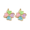 304 Stainless Steel Rhinestone Pendants STAS-P410-14G-1