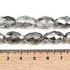 Electroplate Glass Beads Strands EGLA-D015-15x10mm-34-3