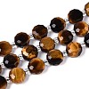 Natural Tiger Eye Beads Strands G-B153-A17-4