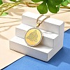 201 Stainless Steel Rhinestone Pendant Necklaces for Women LS-NJEW-U021-06P-1