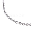 304 Stianless Steel Cable Chain Bracelet Making STAS-CJ0001-134P-4
