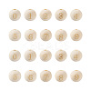 Craftdady 100Pcs 10 Styles Unfinished Natural Wood European Beads WOOD-CD0001-08-1